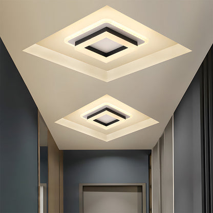 Square LED Ceiling Lamp with Contemporary Design