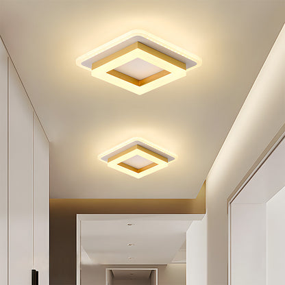 Square LED Ceiling Lamp with Contemporary Design