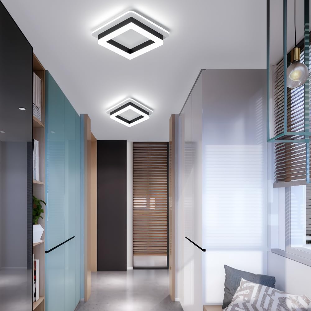 Square LED Ceiling Lamp with Contemporary Design