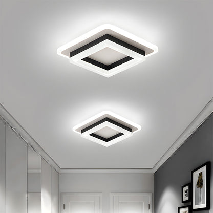 Square LED Ceiling Lamp with Contemporary Design