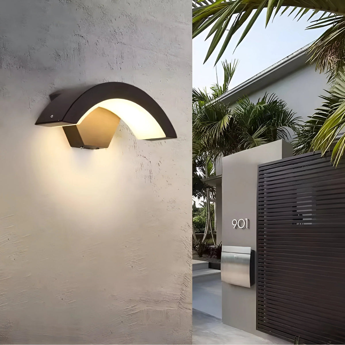 Motion-Activated Outdoor Wall Light with Energy Efficiency – Sturdy Design for Safety