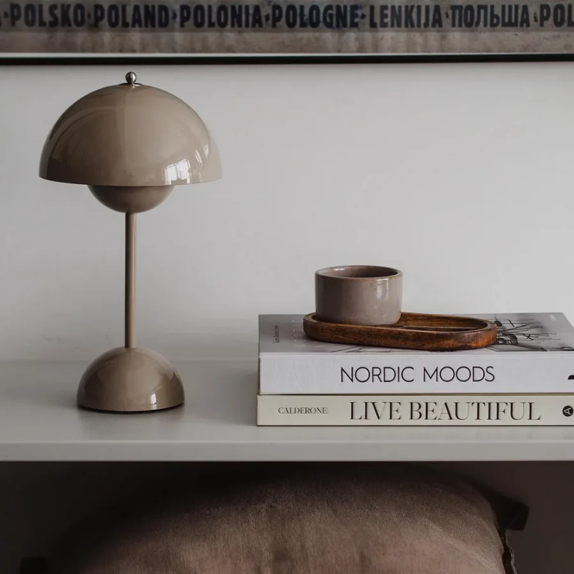 Touch Sensitive Table Lamp with Adjustable Brightness and Three Light Tones