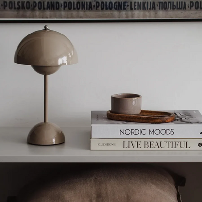 Touch Sensitive Table Lamp with Adjustable Brightness and Three Light Tones