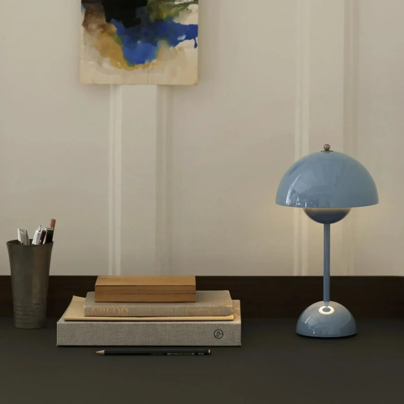 Touch Sensitive Table Lamp with Adjustable Brightness and Three Light Tones
