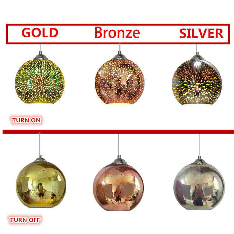 Modern 3D Colorful Glass Pendant Light – Vibrant Design