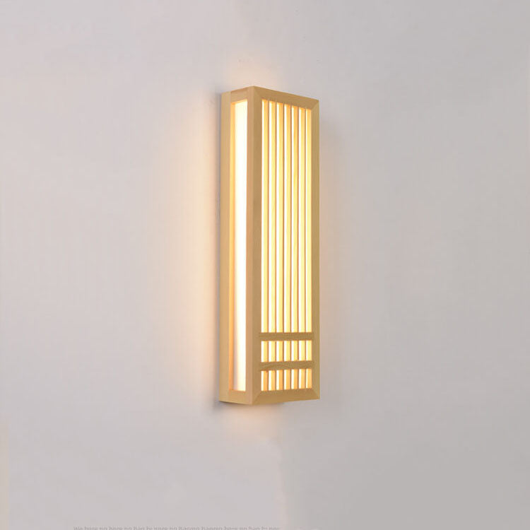 Minimalist Solid Wood LED Wall Light Fixture – Elegant Design