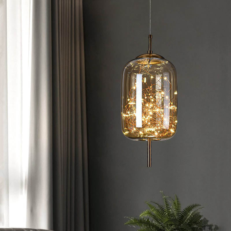 Scandinavian Style Glass Pendant Lamp – Elegant Lighting Fixture