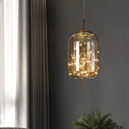 Scandinavian Style Glass Pendant Lamp – Elegant Lighting Fixture