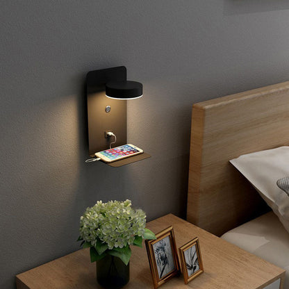 Modern Iron Wall Sconce Lamp - USB Rechargeable and Sleek Design