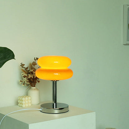 Modern Glass Table Lamp in Vibrant Colors - Stylish Home Lighting