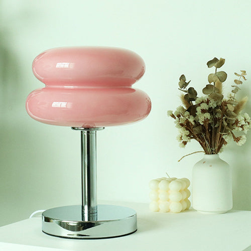 Modern Glass Table Lamp in Vibrant Colors - Stylish Home Lighting