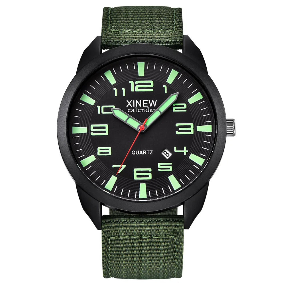 Quartz Watch with Luminous Display and Calendar Function – Everyday Style