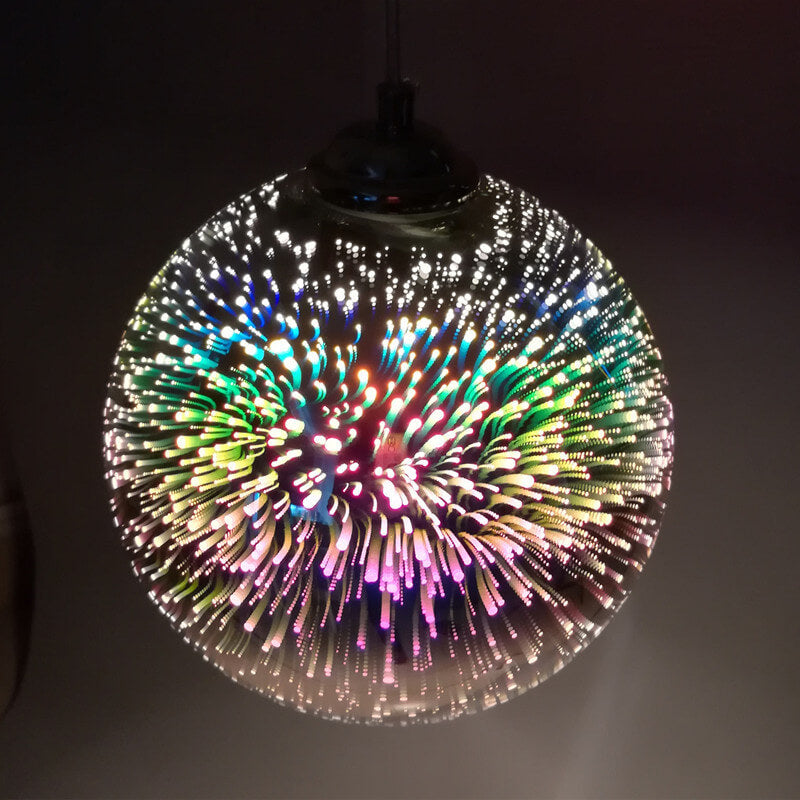 Colorful 3D Fireworks Pendant Light – Modern Vibrant Design