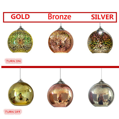 Colorful 3D Fireworks Pendant Light – Modern Vibrant Design
