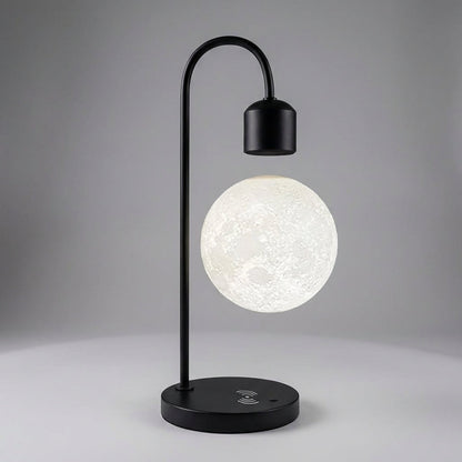 Cordless Charging Lamp with Magnetic Levitation and Wireless Base for Bedside