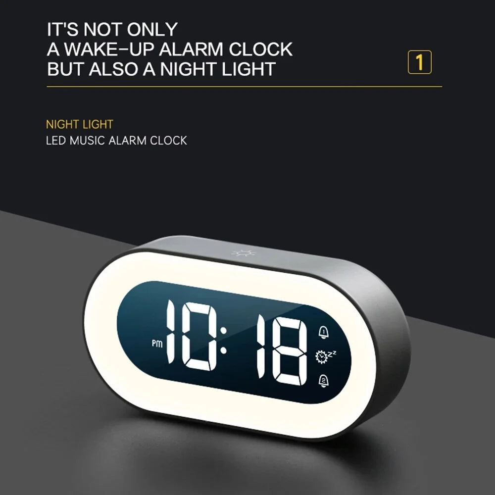 Tranquil Dawn Alarm Clock with Adjustable Light and Soothing Sounds