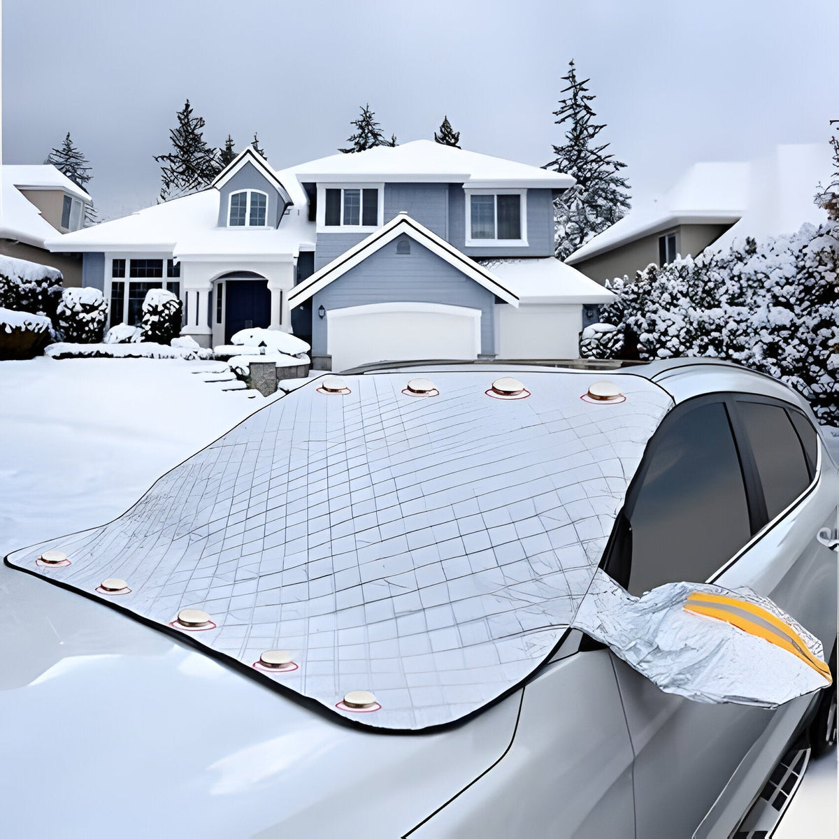 Extra Large Universal Frost Guard for Winter - Magnetic Windshield Cover