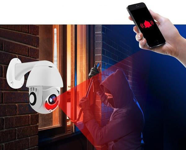 1080p HD Outdoor Security Camera with Wireless WiFi, Color Night Vision, IP66