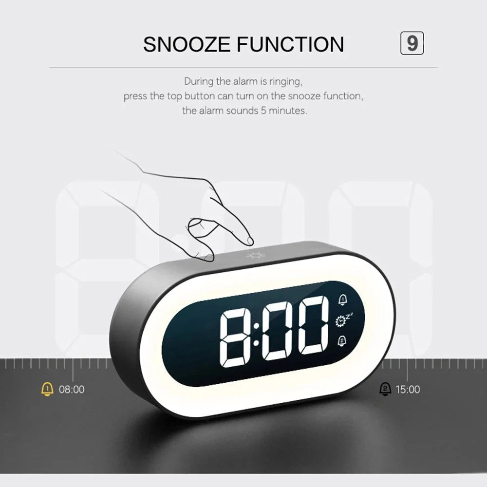 Tranquil Dawn Alarm Clock with Adjustable Light and Soothing Sounds
