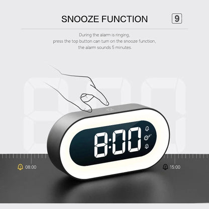 Tranquil Dawn Alarm Clock with Adjustable Light and Soothing Sounds
