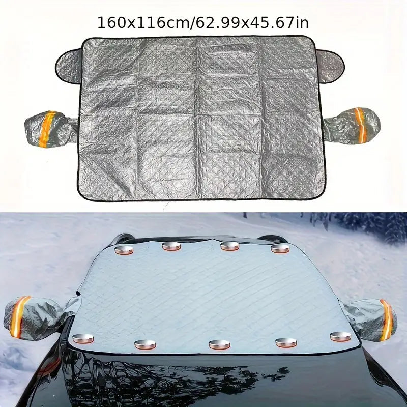 Extra Large Universal Frost Guard for Winter - Magnetic Windshield Cover