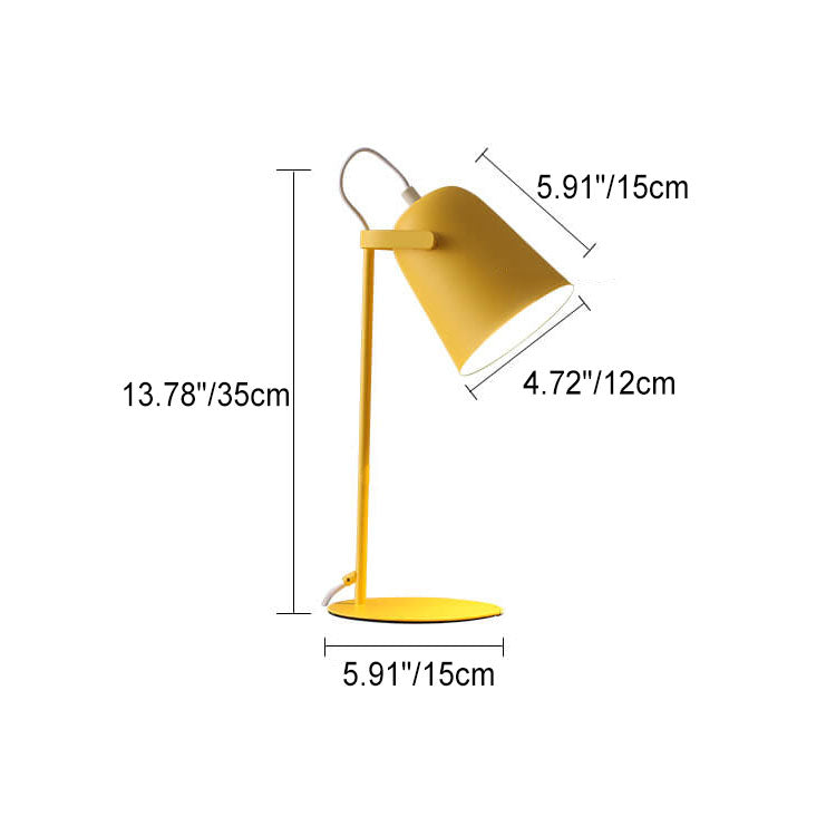 Modern Iron Table Lamp for Bedroom and Living Room – Creative Macaron Design