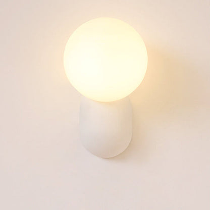 Contemporary Resin Glass Wall Light Fixture