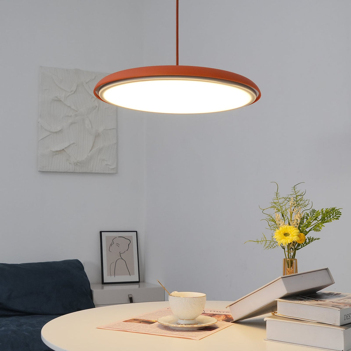 Adjustable Pendant Light in Coastal Transitional Style