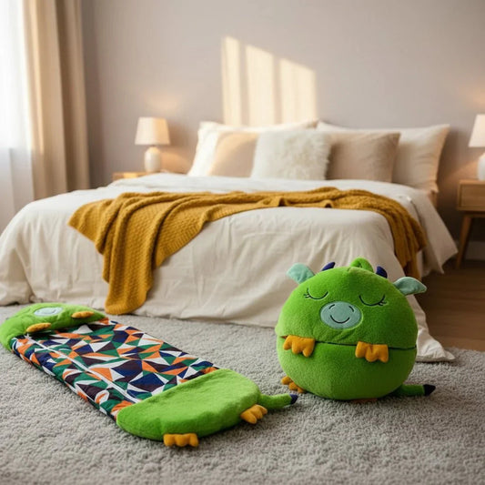 2-in-1 Plush Sleeping Bag and Cuddle Toy – Ideal for Travel and Sleepovers