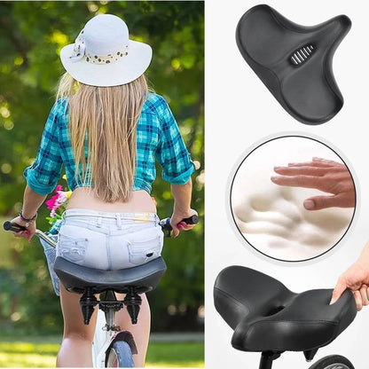 ErgoComfort Cycling Seat with Ventilated Design and Shock Absorption