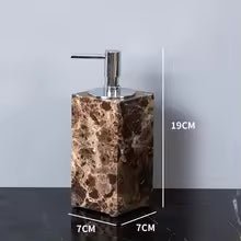 Stylish Bath Essentials Set with Polished Marble-Effect Finish