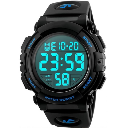 Men's Digital Sports Watch with LED Display – Waterproof and Durable for Outdoor Activities