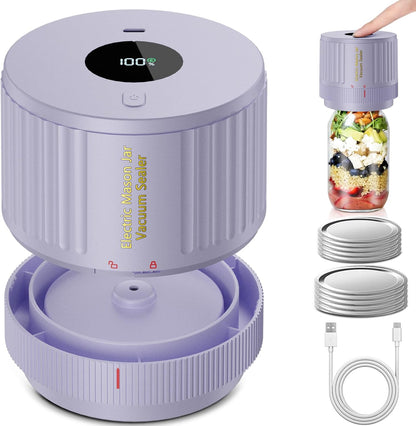 Electric Vacuum Sealer Set for Mason Jars – Easy Food Storage Solution