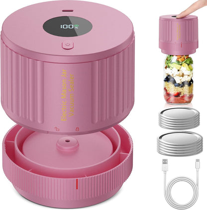 Electric Vacuum Sealer Kit for Mason Jars – Food Storage Solution