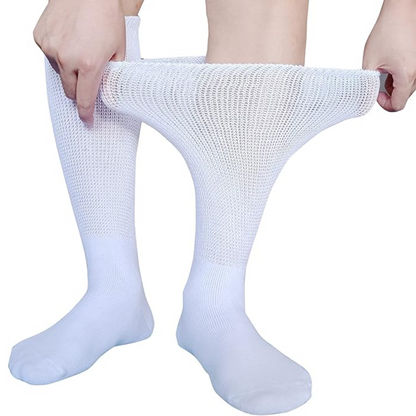 Extra Wide Diabetic Socks for Swollen Feet Relief - Comfortable & Breathable