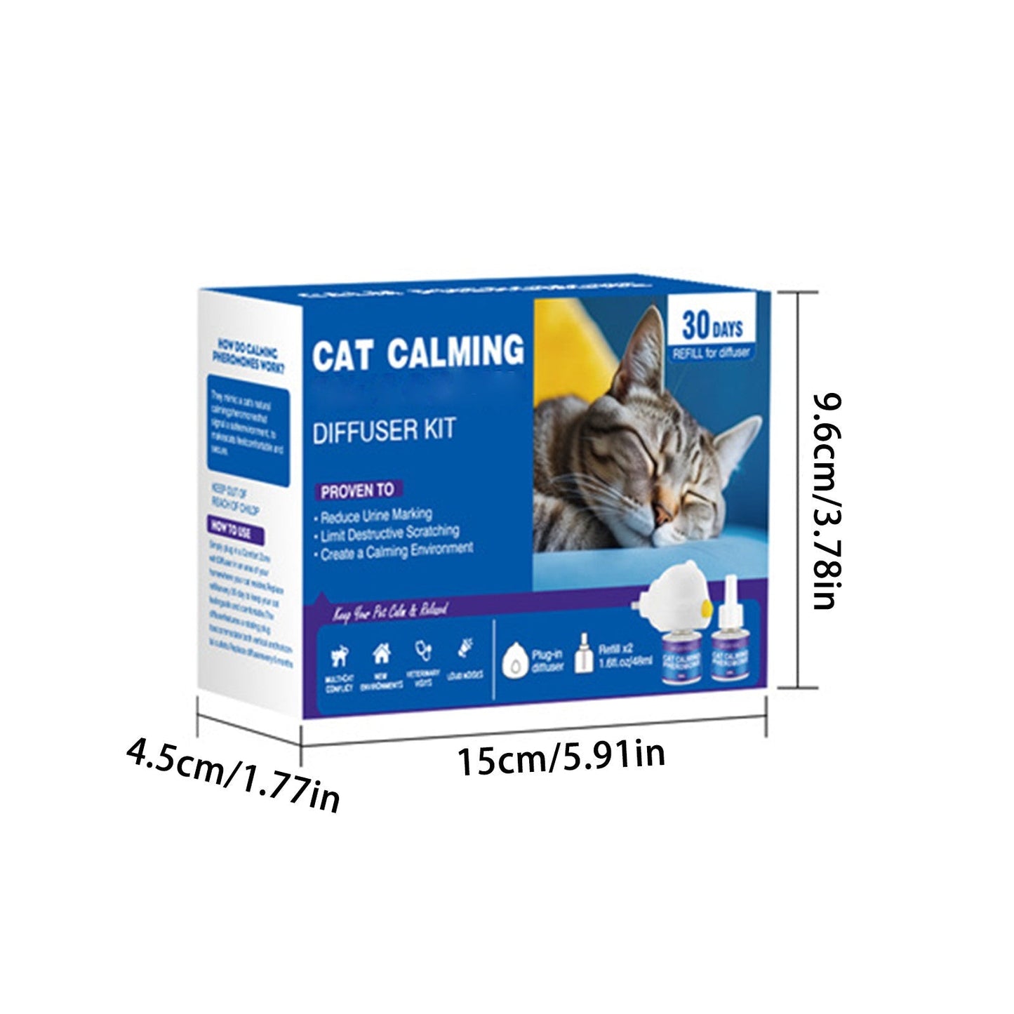 Calming Pheromone Diffuser for Pets with 60-Day Refill