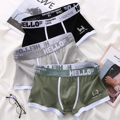 Graphic Waistband Men's Boxer Briefs | Contoured Design for Comfort