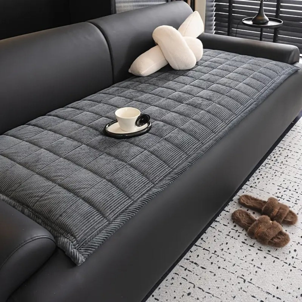 Quilted Sofa Protector in Contemporary Style