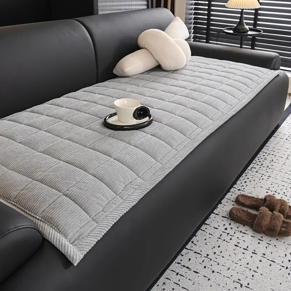 Quilted Sofa Protector in Contemporary Style