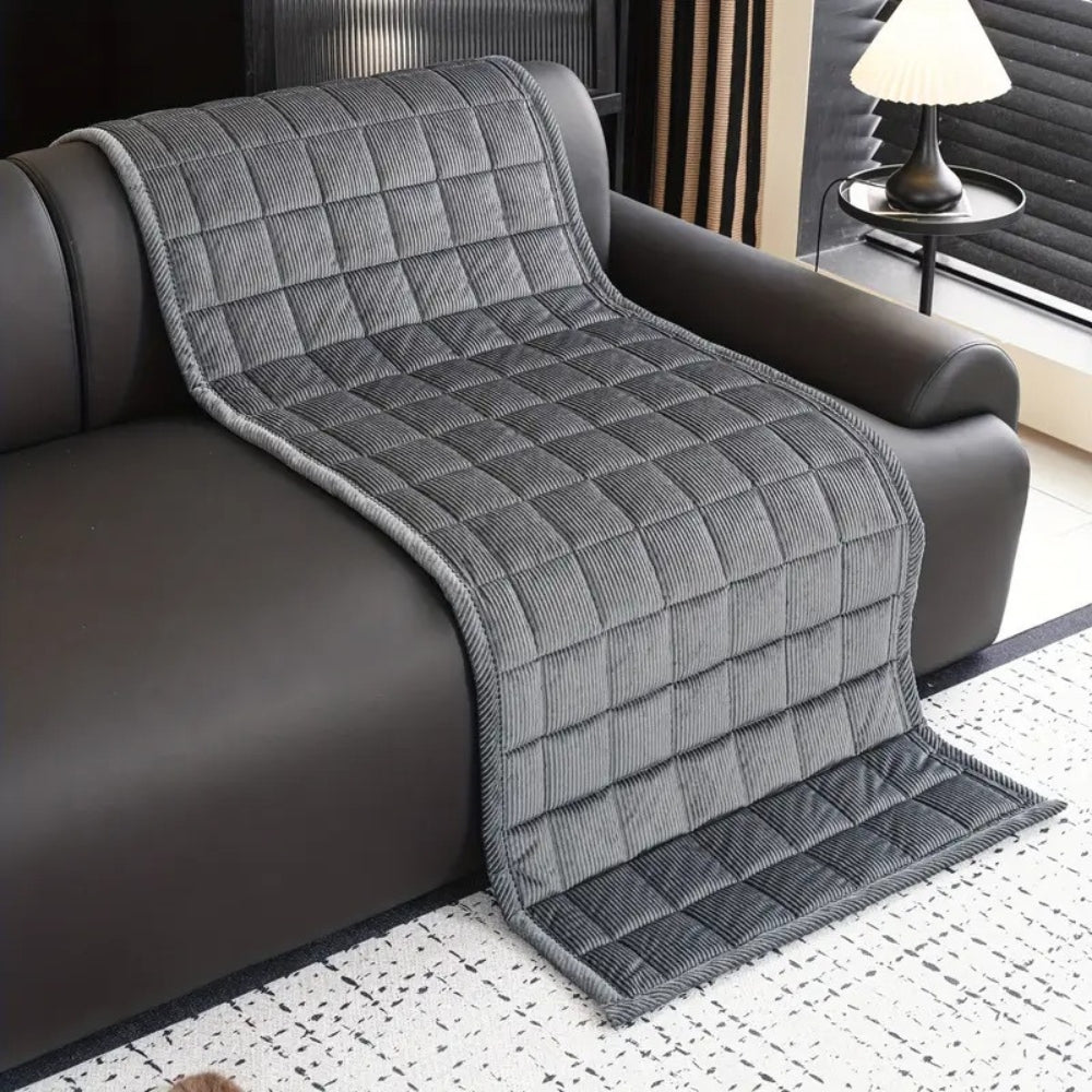 Quilted Sofa Protector in Contemporary Style