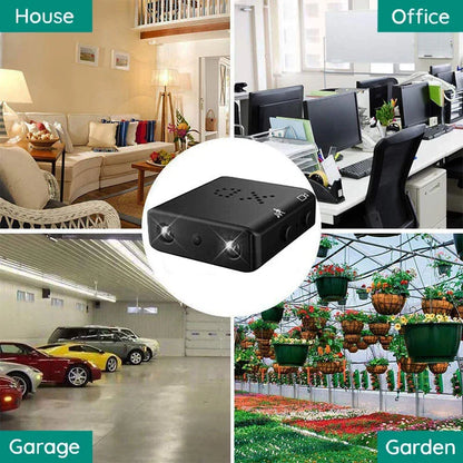 Compact WiFi Surveillance Camera – Micro HD Video, Audio, Night Vision