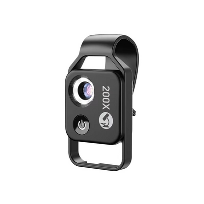 200X Zoom Smartphone Microscope with Clip-On Feature for Clear Details