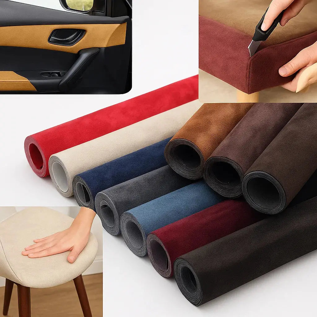 Water-Resistant Self-Adhesive Microfiber Suede Fabric for Cars and Furniture