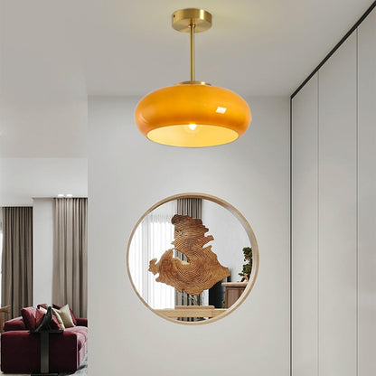Round Ceiling Lamp with Mid-Century Design