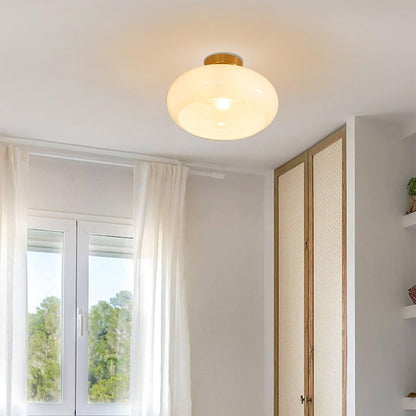 Round Ceiling Lamp with Mid-Century Design