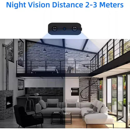 Sleek HD Wireless Surveillance Camera with Audio Functionality