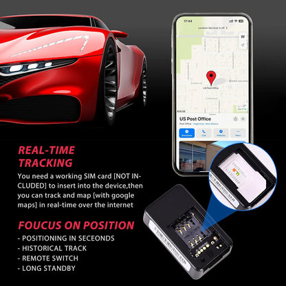 Compact GPS Vehicle Tracker with Magnet – Live Location Monitoring for Security