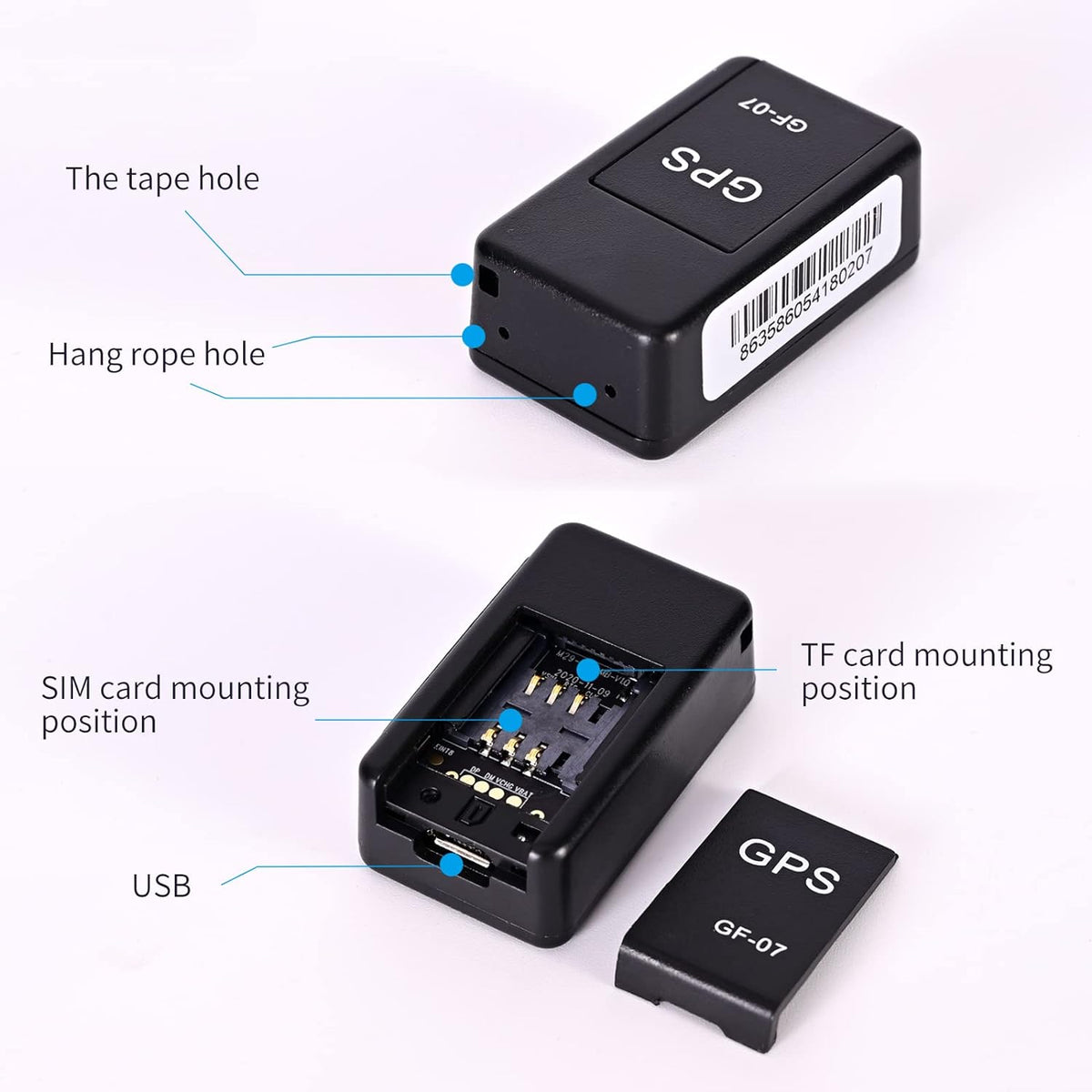 Compact GPS Vehicle Tracker with Magnet – Live Location Monitoring for Security