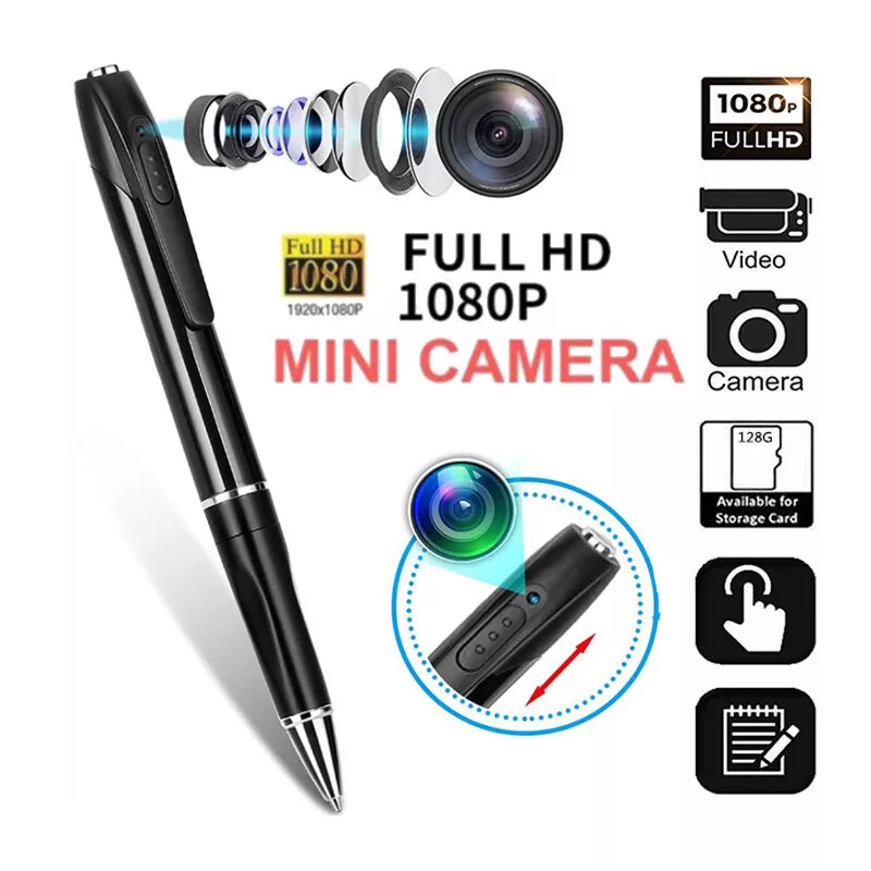 Compact 1080P Digital Voice and Video Recorder Pen with Photo Function