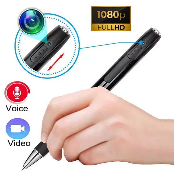 Compact 1080P Digital Voice and Video Recorder Pen with Photo Function